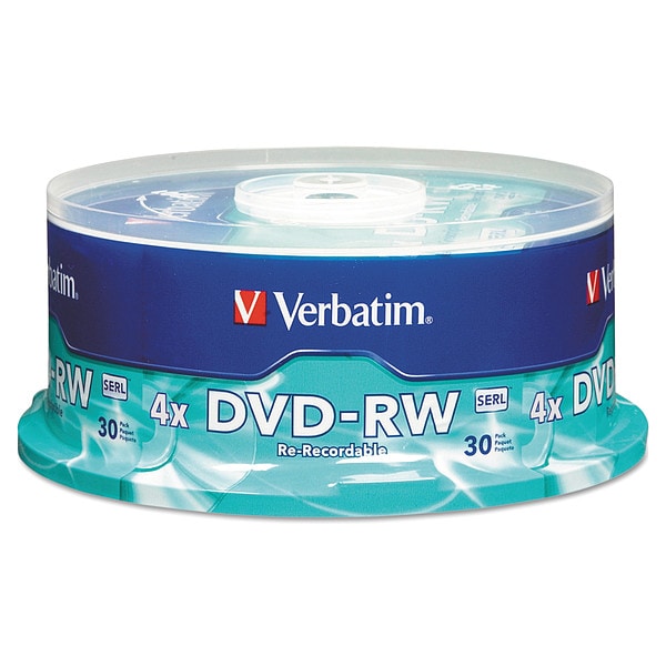 Verbatim DVD-RW Disc, 4.70 GB, 120 min, 4x, PK30 - VER95179