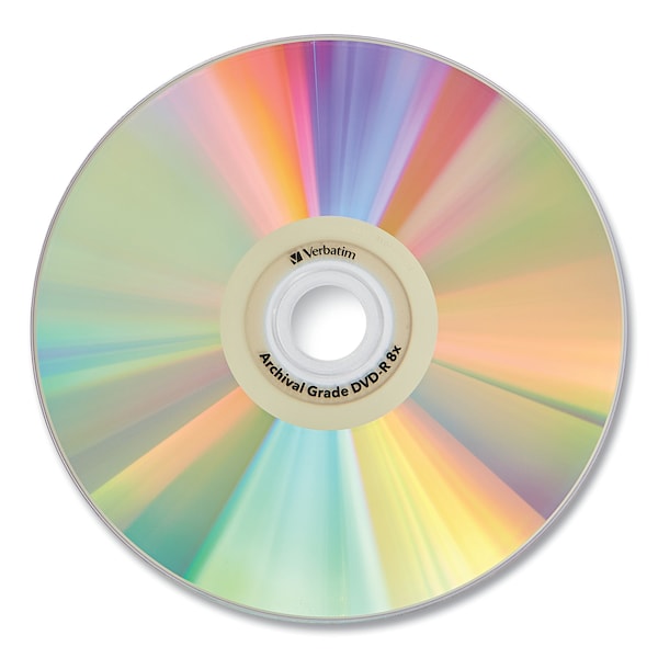 Verbatim UltraLife Gold Archival Grade DVD-R, 4.7 GB, 16x, Spindle, Gold, PK50, 50PK - 95355
