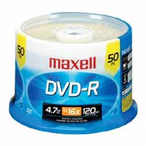 Maxell Maxell Corp. Of America MAX638011 DVD-R- 16X Speed- 4.7GB- Branded- F-Recorders-Drives- 50-PK - MAX638011