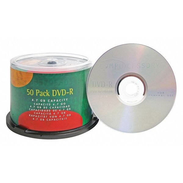 Compucessory Branded Dvd-R Disc16X4.70 Gb, PK50 - CCS35557
