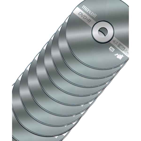 Maxell DVD+R 16X DVD+R WRITE ONCE  4.7GB UP TO 120 MIN RECORDING 100PK SPINDLE, 100PK - 639016
