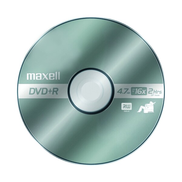 Maxell DVD+R 16X DVD+R WRITE ONCE  4.7GB UP TO 120 MIN RECORDING 100PK SPINDLE, 100PK - 639016