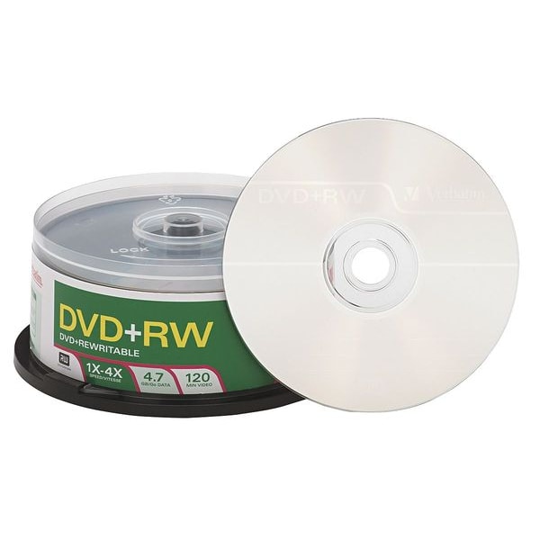Verbatim DVD+RW Disc, 4.70 GB, 120 min, 4x, PK30 - VER94834