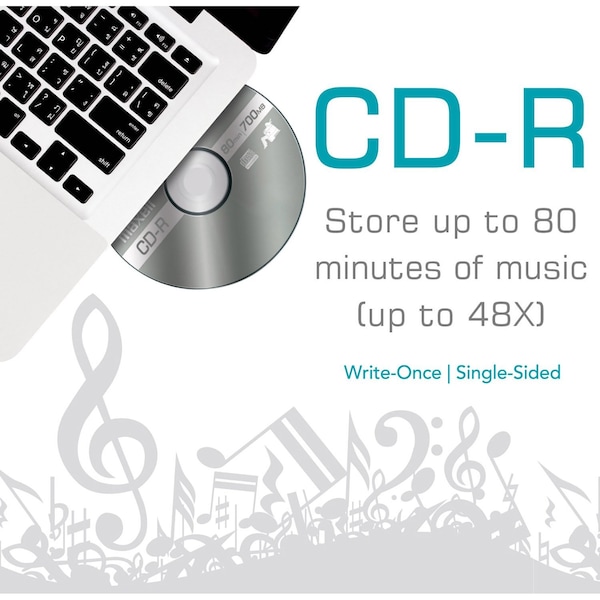 Maxell CD-R700 CD-R WRITE ONCE 700MB/UP TO 80MIN RECORDING 5PK JEWEL CASE, 5PK - 648205