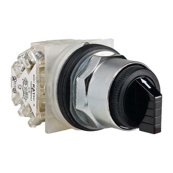 Schneider Electric Interruptor Selector No Iluminado, 30mm, 3 Posiciones, Palanca - 9001KS49BH2