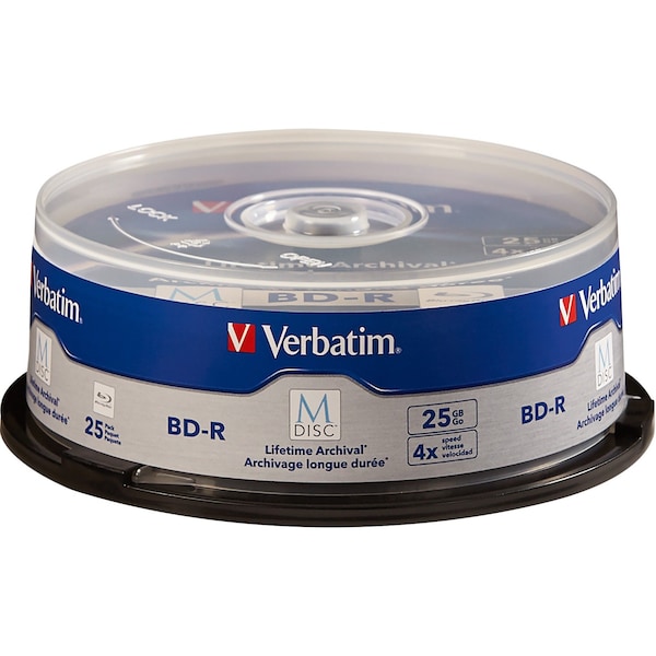 Verbatim M Disc Bd R 25Gb 4X 25Pk Spindle - 98909