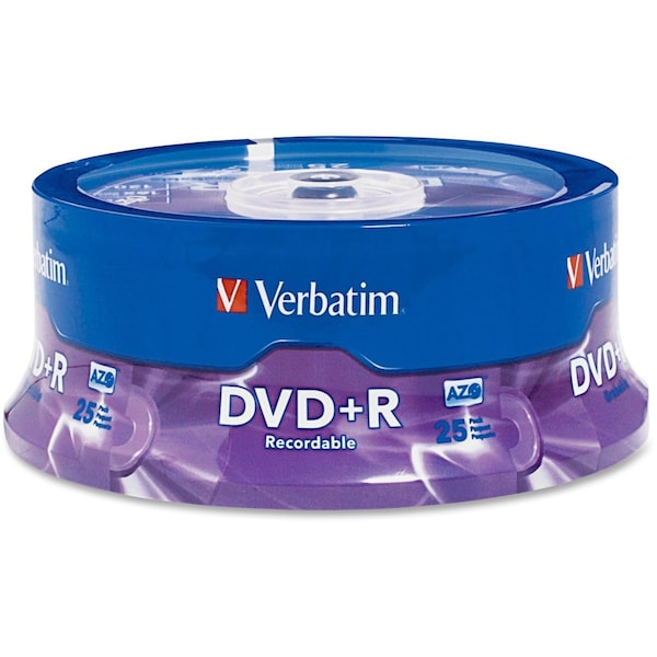 Verbatim Verbatim Azo Dvd+R 4.7Gb 16X w/ Branded Surface-25Pk Spindle - 95033