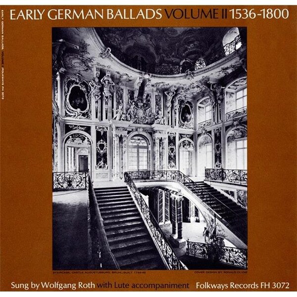 Smithsonian Folkways Smithsonian Folkways FW-03072-CCD Early German Ballads- Vol. 2- 1536-1800 - FW-03072-CCD