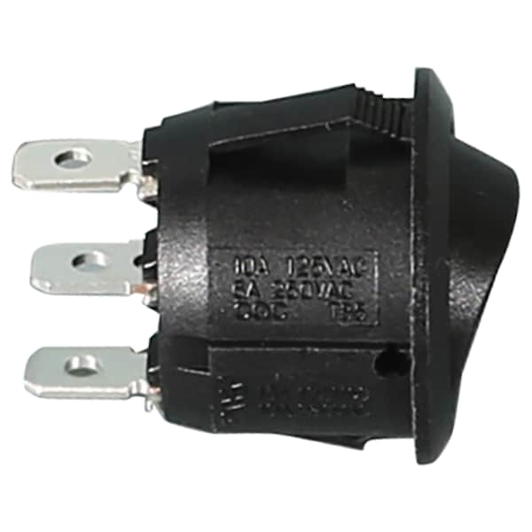 Productos para Compradores Interruptor de Palanca Mini Redondo Encendido/Apagado/Encendido en Negro - 6391103