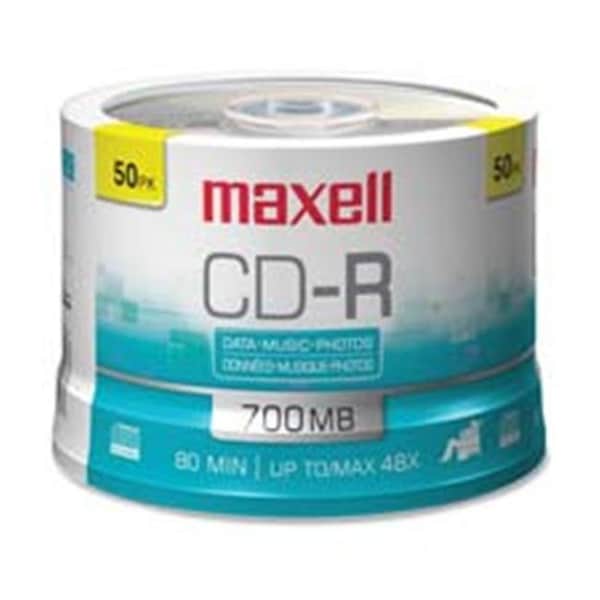 Maxell Maxell Corp. Of America MAX648250 CD-R- 80 Min-700MB- 48X- Branded- 50-PK - MAX648250