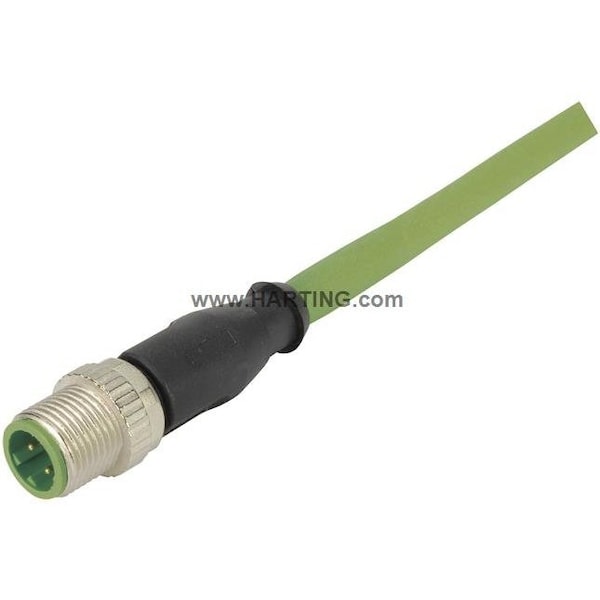 Conjunto de cables Harting, 3m, Verde, 22 AWG - 21349292405030