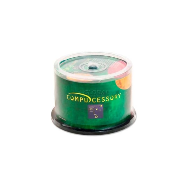 Compucessory Compucessory CD-R Discs, 72250, 52x, 700MB/80Min, Branded, Spindle, 50/Pk - 72250