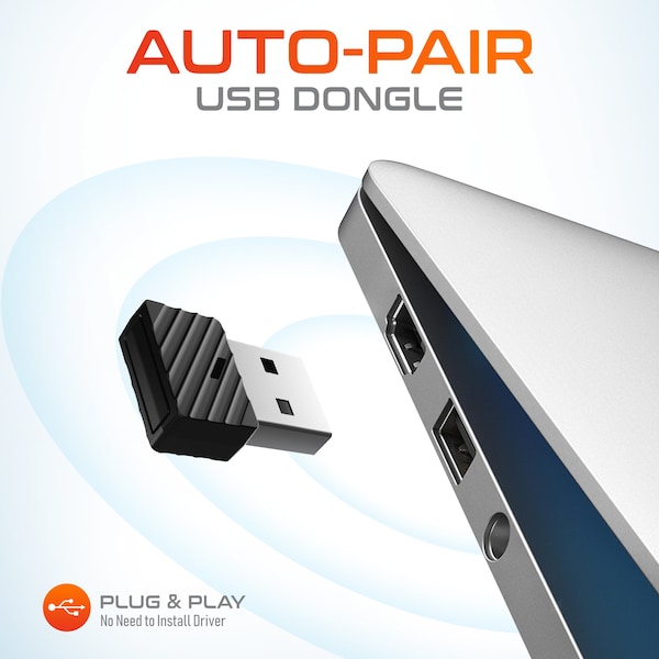 Delton 60X Wireless Bluetooth Over The Head Noise Canceling Stereo Computer Headset Auto-Pair USB - DBTHEAD60XBTDL