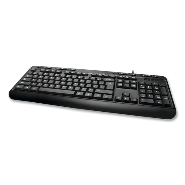 Adesso AKB132UB 118-Key MM Desktop USB Keyboard, Black - AKB132UB