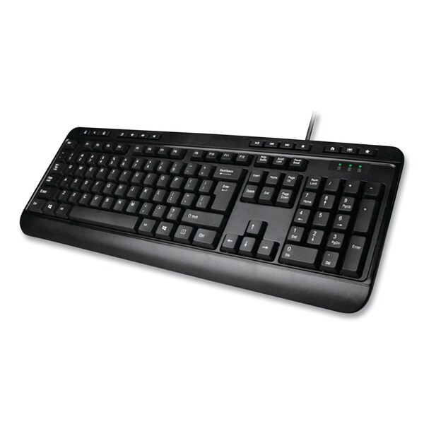 Adesso AKB132UB 118-Key MM Desktop USB Keyboard, Black - AKB132UB