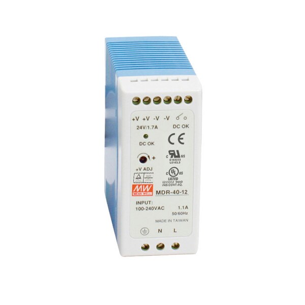 Black Box Din Rail Power Supply 40W, 12Vdc - MDR-40-12