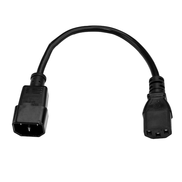 Startech.Com 3ft 14AWG C14 to C13 PDU Power Extension Cord Cable - 14 AWG - PXT100143