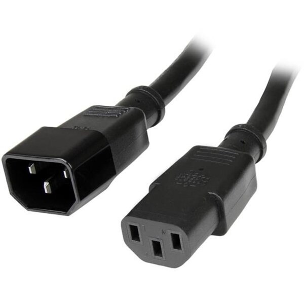Startech.Com 3ft 14AWG C14 to C13 PDU Power Extension Cord Cable - 14 AWG - PXT100143