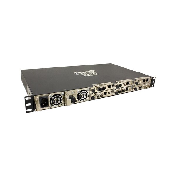 Transition Networks 6-Slot Ion Chassis with 2 AC Power Supplies - ION106-AAB-NA
