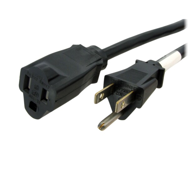 Startech.Com 6ft 14 AWG Power Cord Extension - NEMA 5-15R to NEMA 5-15P - PAC101146