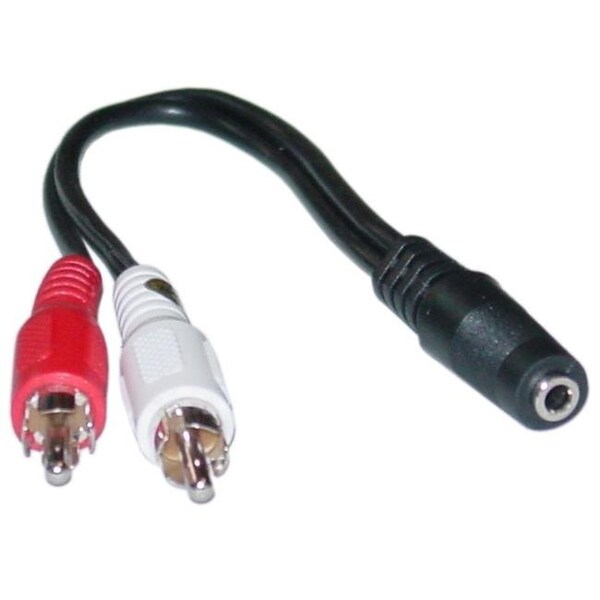 Cable Wholesale Cable Wholesale 30S1-14200 0.25 in. Stereo Male to 3.5mm Stereo Female Adapter - 30S1-14200