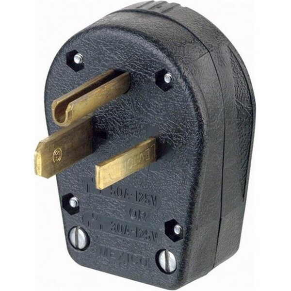 Ezgeneration 00930-000 30-50 amp NEMA 5-30P-5-50P Black Angle Plug - EZ157122
