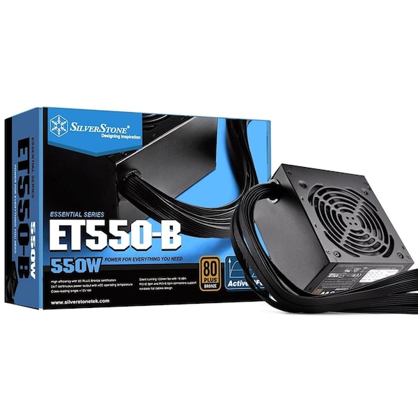 Silverstone Technology 550 Watt 80 Plus Bronze Atx Psu With Flat Black Cables  Power Supply - SI476475