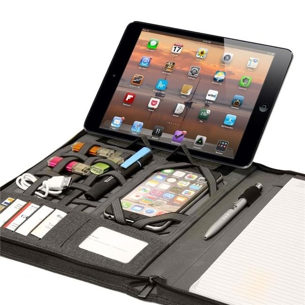Preferred Nation Preferred Nation P8267.GREY Priceton Power Bank Folio; Grey - P8267.GREY