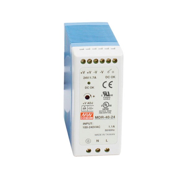 Black Box Din Rail Power Supply 40W, 24Vdc - MDR-40-24