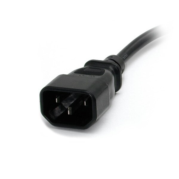 Startech.Com 1ft Computer Power Cord - IEC320 EN 60320 C14 to NEMA 5-15R - PAC100