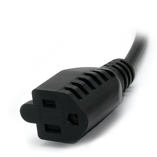 Startech.Com 1ft Computer Power Cord - IEC320 EN 60320 C14 to NEMA 5-15R - PAC100