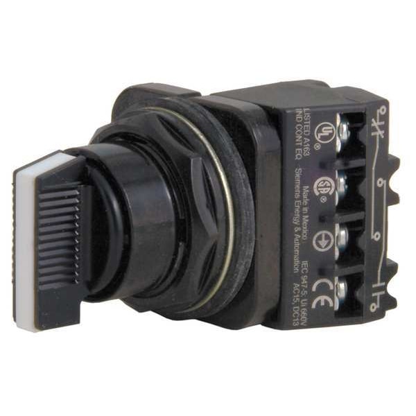 Interruptor selector no iluminado Siemens, 30mm, 3 posiciones, palanca - 52SX2CABA1