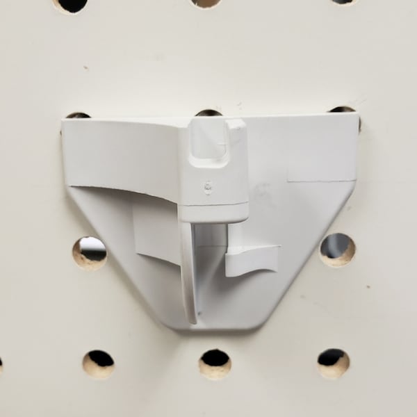 Quick Back 1.35 in. 250 White Plastic Use with the hooks above Peg Hook Back 100 pk - QBP5A B/P-100