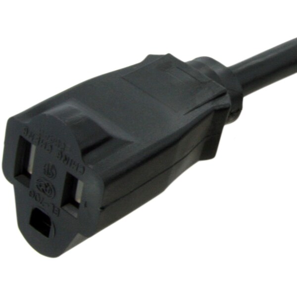 Startech.Com 15ft Power Cord Extension - NEMA 5-15R to NEMA 5-15P - PAC10115