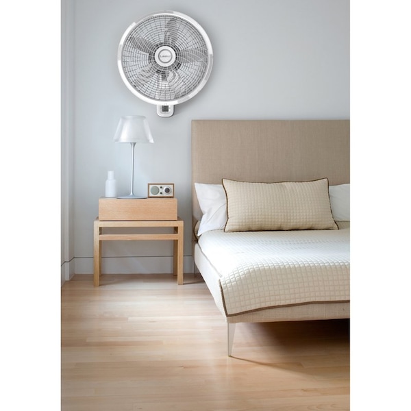 Lasko Lasko 22.5 in. H X 18 in. D 3 speed Oscillating Wall Mount Fan Remote Control - M18950