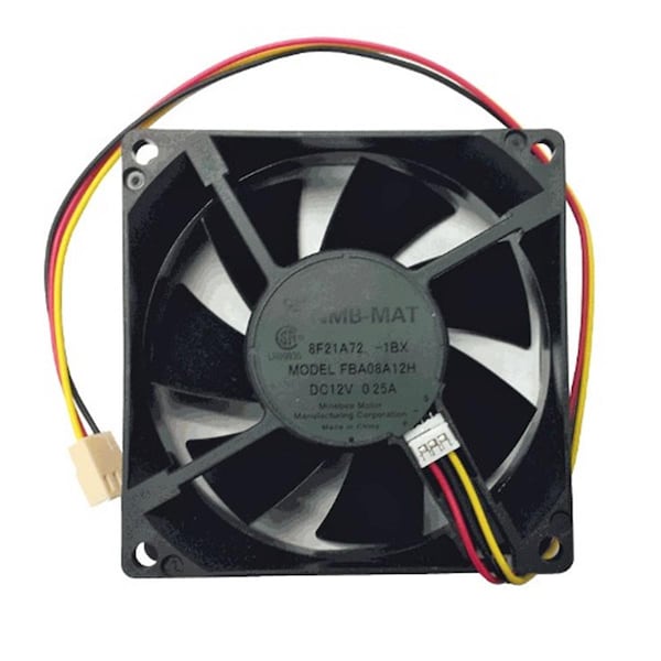 Black Lightning 80 x 80 x 25 mm. Hydro Wave Bearing Cooling Fan - BL149807