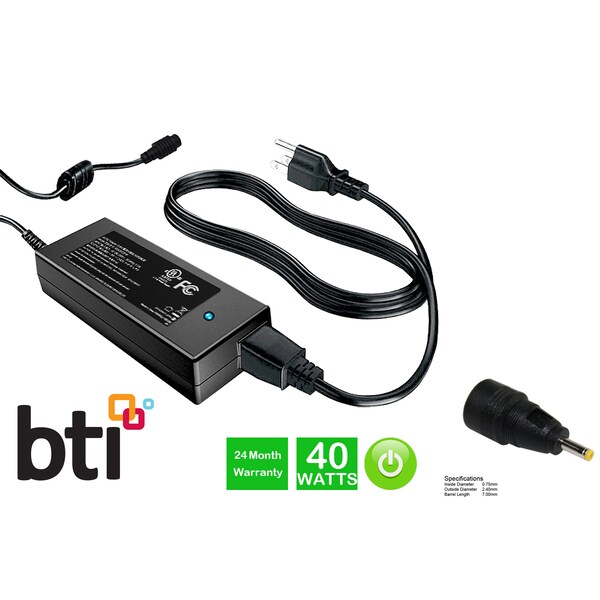 Battery Technology Ac Adapter For Samsung Chromebook Models (Includes Xe303C12) 12V 40W - AC-1240130