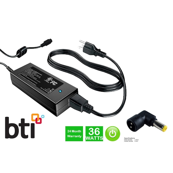 Battery Technology Ac Adapter 12V/36W For Asus Eee Pc T91Sa T91Mt 900A 900Ha 900Hd 901 - PS-AS-EEE901