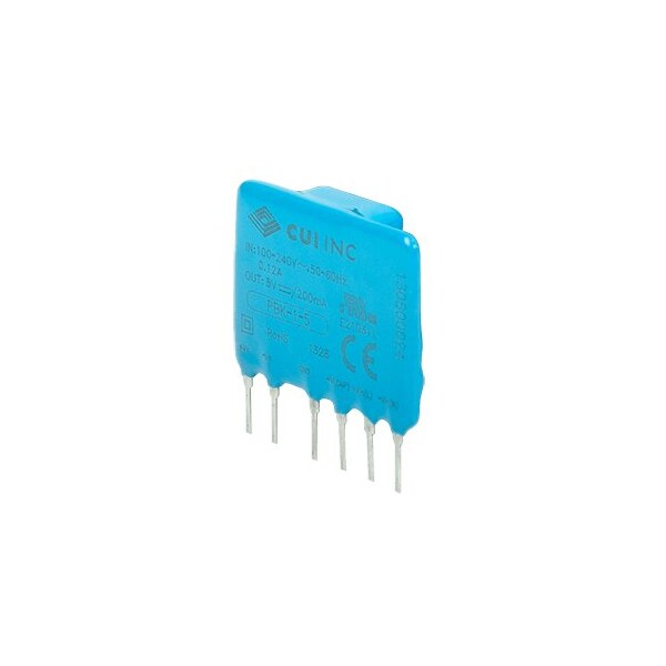 Cui Inc Ac/Dc Power Modules Ac-Dc, 1 W, 12 Vdc, Single Output, Encapsulated Pcb - PBK-1-12