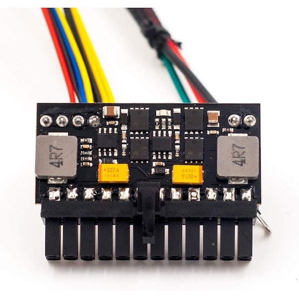 Rgeek 20pin PSU 12V DC Input 90W Peak + 8-pin AUX, DC-DC ATX Pico PSU Mini ITX PC Power - 90P
