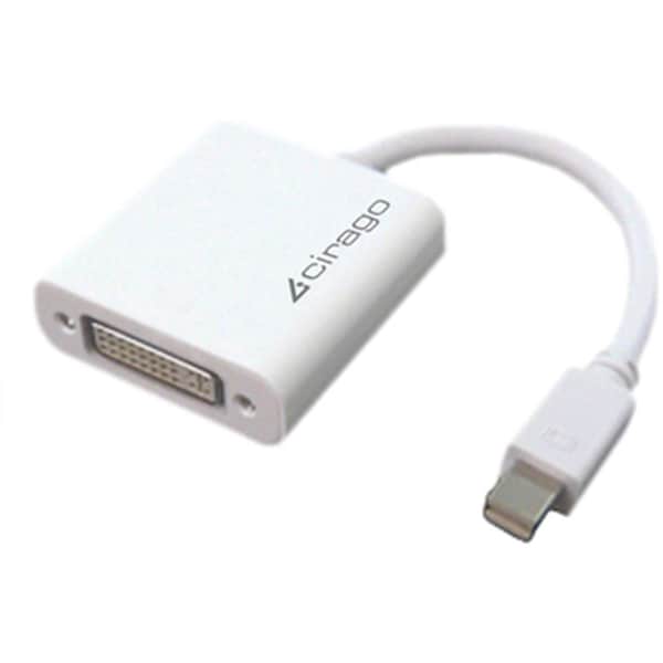 Cirago International Adapter- mDP to DVI SL- White - DPN2022