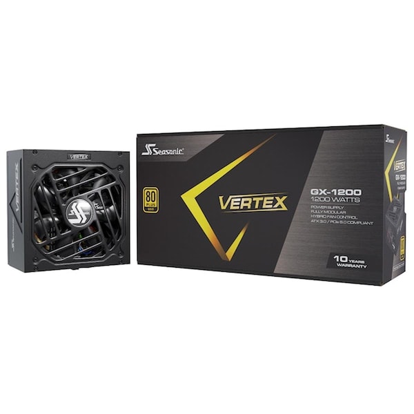 Digital Delights Vertex GX-1200 ATX3.0 1200W 80 Plus Gold Fully Modular Power Supply - DI3355726