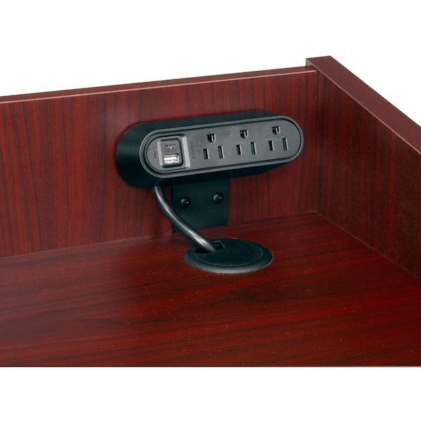 Legrand Plug-In Charger, 5.1" H x 3.9" W x 2.3" D - WSPC220CBK