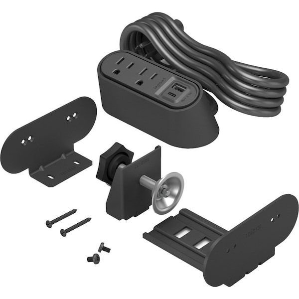 Legrand Plug-In Charger, 5.1" H x 3.9" W x 2.3" D - WSPC220CBK