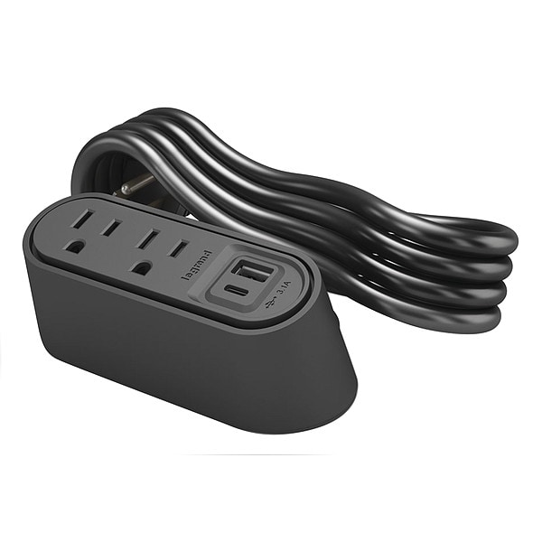 Legrand Plug-In Charger, 5.1" H x 3.9" W x 2.3" D - WSPC220CBK