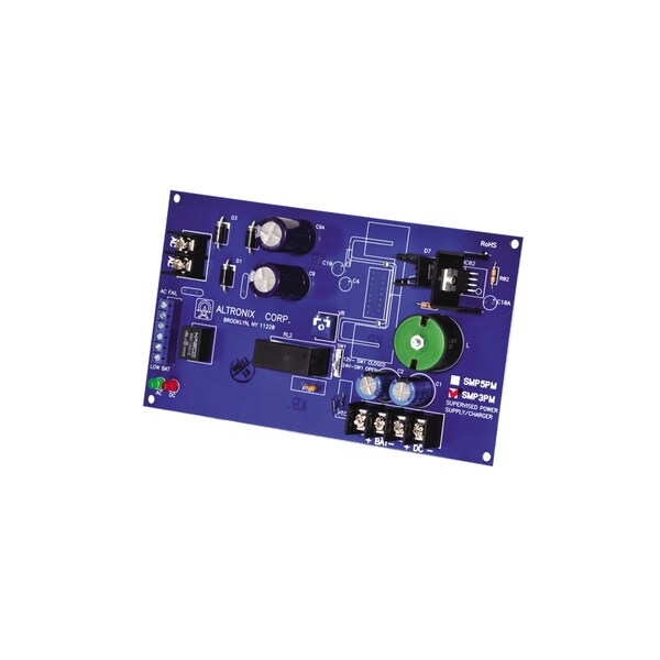 Altronix POWER SUPPLY 12/24VDC, AT 2.5 AMP SUPERVISED, BOARD ONLY - SMP3PM