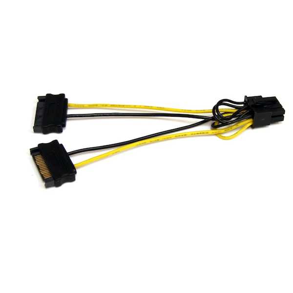 Startech.Com 6in SATA Power to 8 Pin PCIe Video Card Power Cable Adapter - SATPCIEX8ADP