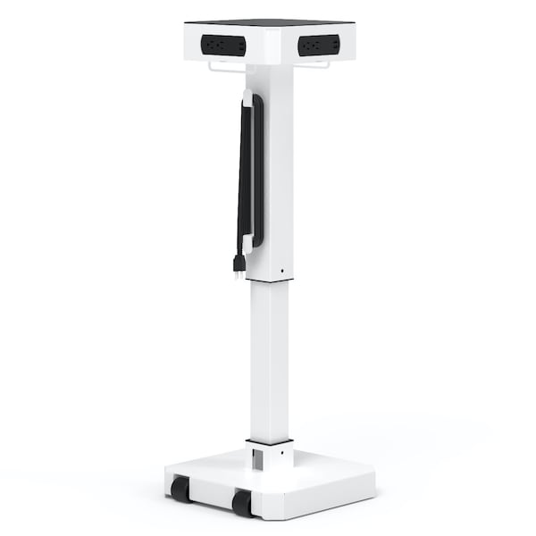 Luxor LuxPower Mobile AC and USB Charging Tower - LUXPWR-WH