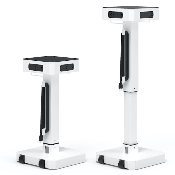 Luxor LuxPower Mobile AC and USB Charging Tower - LUXPWR-WH