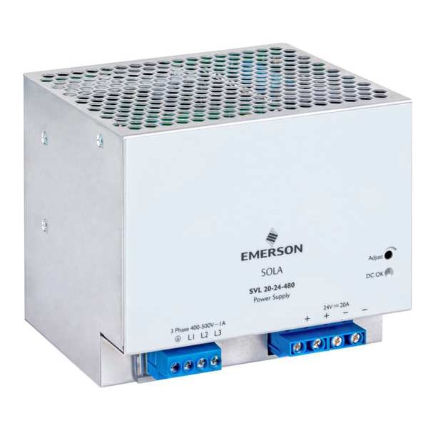 Solahd Din Rail Power Supply, 20 A, 480 W - SVL2024480